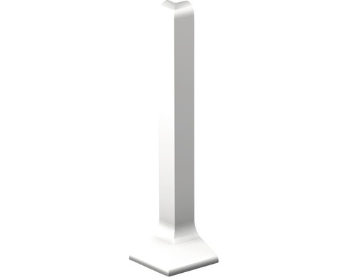 Prinz Außenecke für Alu-Sockelleiste silber 11x60 mm (1 St.) Eckschutzschiene aus Kunststoff