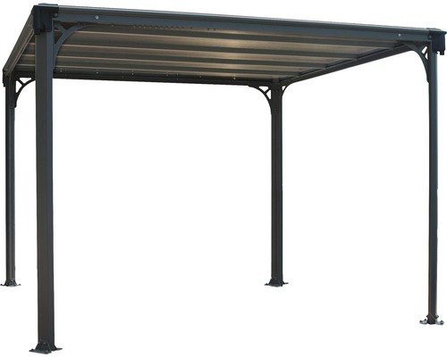 Pavillon mit Stahlrahmen und Dach