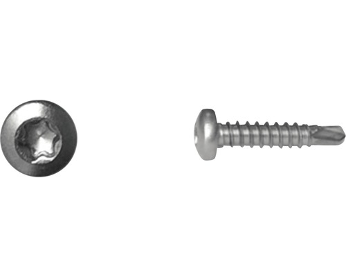 Bohrschraube für Isostep Edelstahl A2 3,9x19 mm Pack = 500 Stk. Blechschraube mit Linsenkopf und Innensternaufnahme