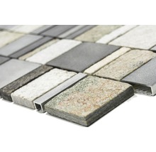 Mosaikfliese aus Stein- und Aluminiummaterialien