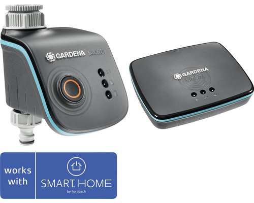 Water-Control-Set GARDENA smart - Kompatibel mit SMART HOME by hornbach Gardena Smart Bewässerungssteuerung mit Gateway
