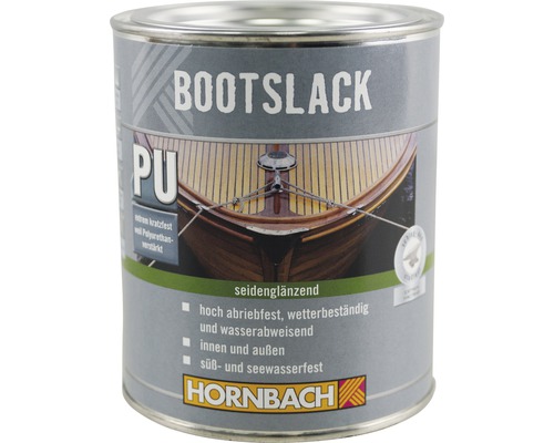 HORNBACH Bootslack seidenglänzend 750 ml Bootslackdose mit Polyurethan von Hornbach
