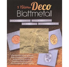 Dekorative Blattmetallpackung mit 5 Blättern für Bastelarbeiten