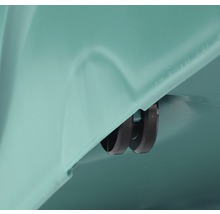 Räder eines Mülltonnenuntersatzes