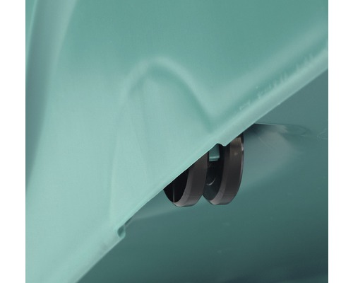 Räder eines Mülltonnenuntersatzes