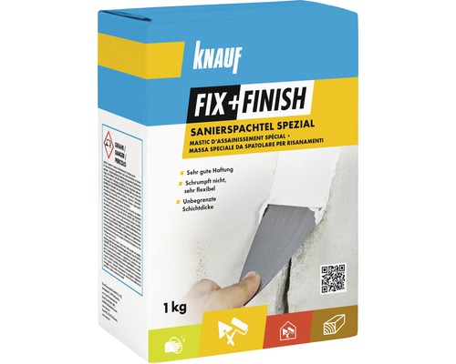 Knauf Fix and Finish Renovierspachtel Spezial, 1 kg Packung