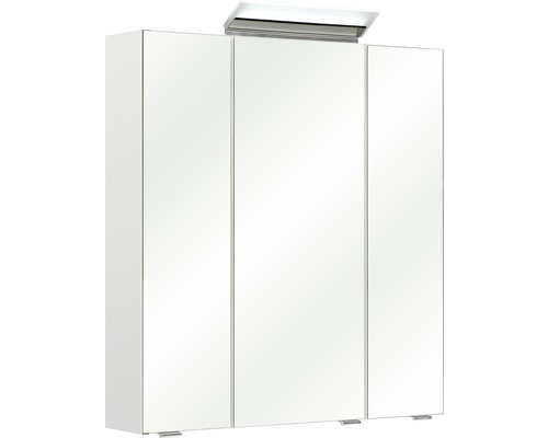 Spiegelschrank Pelipal Oria 65 x 16 x 70 cm weiß 3-türig IP 44