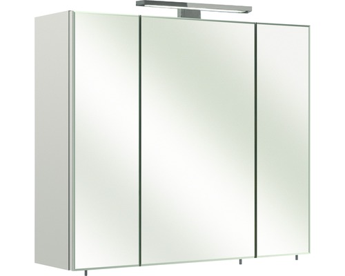 Spiegelschrank Pelipal Grado 70 x 20 x 60 cm weiß 3-türig LED IP 44-0