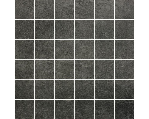 Feinsteinzeugmosaik HOMEtek black matt 29,8x29,8 cm R10B Inhalt 3 Stück