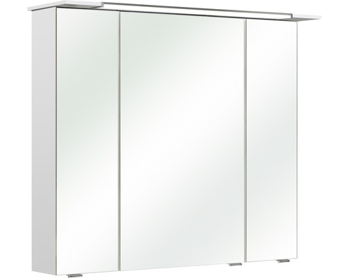 Spiegelschrank Pelipal Licata II 82 x 23,5 x 71 cm weiß hochglanz 3-türig LED IP 44-0