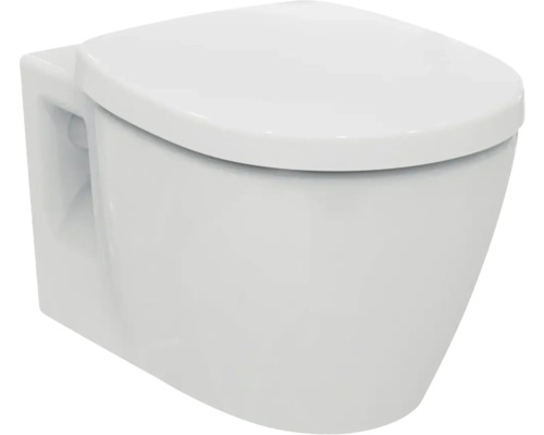 Ideal STANDARD Spülrandloses Wand-WC-Set Connect weiß K296001 mit WC-Sitz soft close Wand-WC aus Sanitärkeramik mit Deckel
