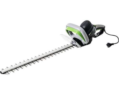 Elektrische Heckenschere mit Schutzvorrichtung und Netzkabel