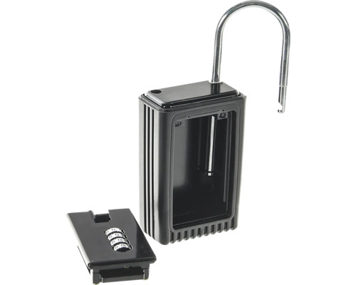 Schlüsselsafe mit Zahlencode und offenem Bügel