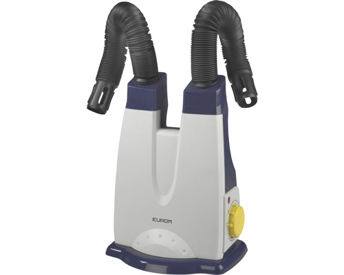 Schuhtrockner mit zwei flexiblen Schläuchen