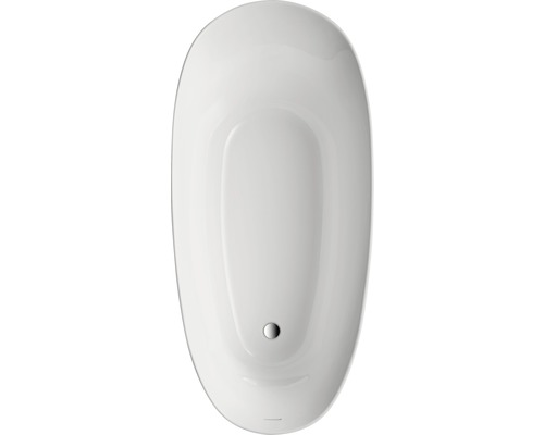 Freistehende Badewanne aus Sanitäracryl, ovale Form