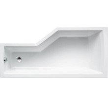 Rechteckige Badewanne mit Armatur