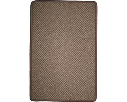 Rechteckiger Teppich mit Fischgrätmuster