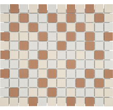 Mosaikfliese mit quadratischen Elementen