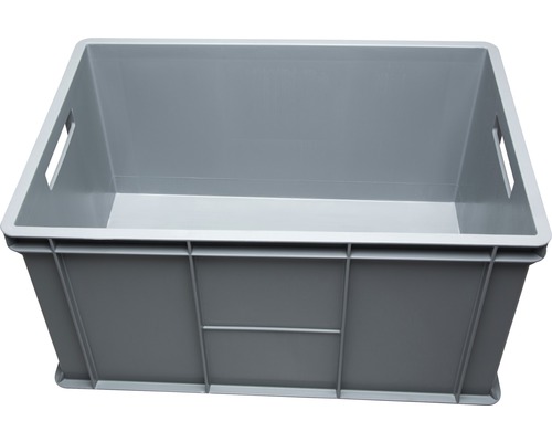 Stapelbox Eurobox 61 l 600x320x400 mm grau Kunststoffbox mit Griffen