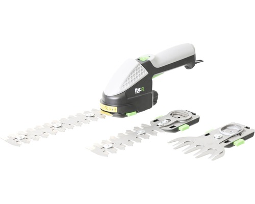 Akku Gras- und Strauchschere mit verschiedenen Aufsätzen