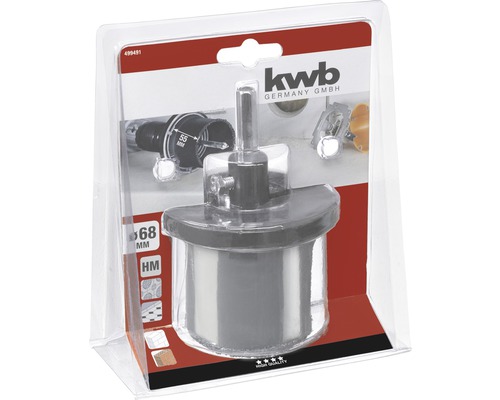 KWB Lochsäge in Verpackung, Durchmesser 68 Millimeter
