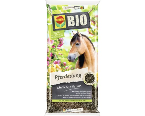 Rosendünger COMPO BIO Pferdedung 12 kg organischer Dünger ideal für Rosen