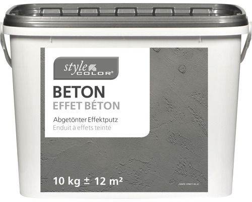 Eimer mit abgetöntem Effektputz Betonoptik, 10 kg