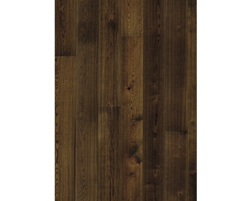 Holzboden aus dunklem Eichenparkett