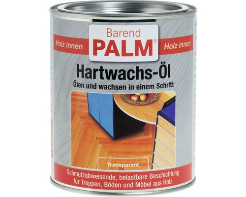 Hartwachsöl Barend Palm transparent 750 ml