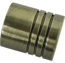 Endstück Zylinder für Memphis messing-antik Ø 16 mm 2 Stk.