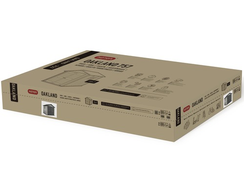 Verpackungskarton Keter Oakland 757 Gartenhaus