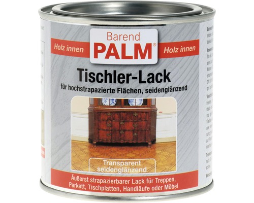Barend PALM Tischlerlack Parkettlack seidenglänzend 375 ml Barend Palm Tischlerlack für den Innenbereich in einer Dose