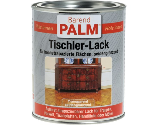 Barend PALM Tischlerlack Parkettlack seidenglänzend 750 ml Dose Barend Palm Tischler Lack für den Innenbereich