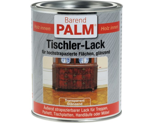 Barend PALM Tischlerlack Parkettlack glänzend 750 ml Dose Barend Palm Tischler Lack für Innenräume