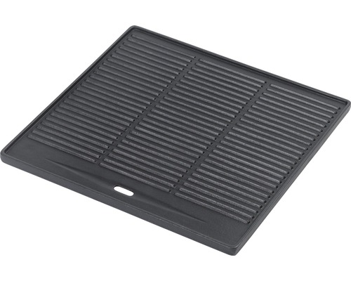 Quadratische Grillplatte aus Gusseisen mit Rillen