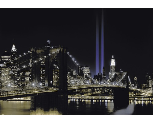 Fototapete Vlies 18265 New York by night 7-tlg. 350 x 260 cm