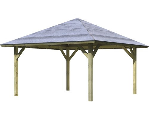 Holzpavillon mit Dach