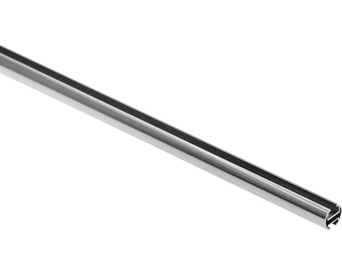 Gardinenstange mit Innenlauf II Valence edelstahl 240 cm Ø 16 mm Aluminiumprofil