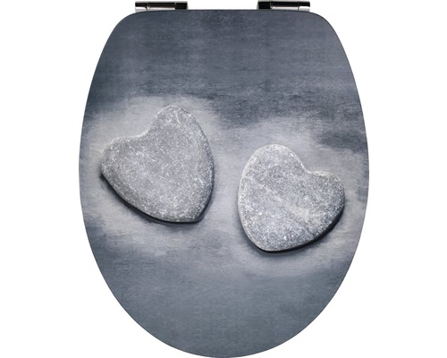 WC-Sitz form & style Stone Heart mit Absenkautomatik-0
