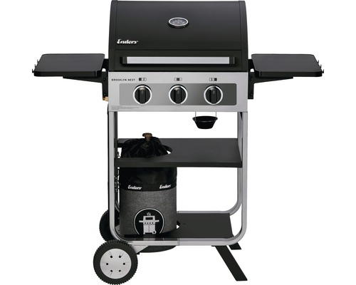 Gasgrill Enders Brooklyn 3 Brenner 54 x 113 x 106,5 cm schwarz silber inkl. Deckelthermometer, Grillrost, Warmhalterost, Seitenablage, Fettauffangschale Grillrost Edelstahl Gasgrill Enders Brooklyn 3 Brenner 54 x 113 x 106,5 cm schwarz silber inkl. Deckelthermometer, Grillrost, Warmhalterost, Seitenablage, Fettauffangschale Grillrost Edelstahl