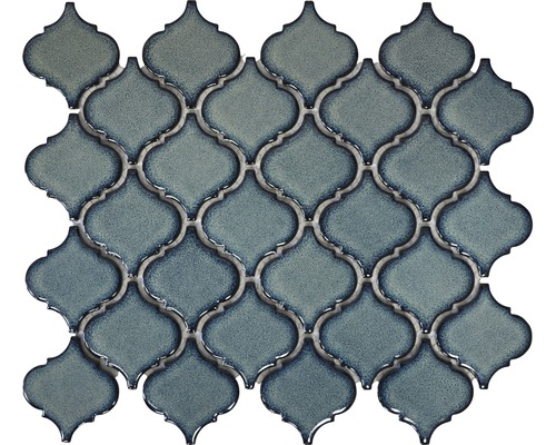 Keramikmosaik CLP3BG florentiner blau glänzend 29,3x24,5 cm-0