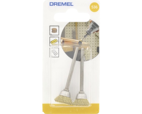 Dremel 536 Bürstenaufsatz für Rotationswerkzeug im Paket
