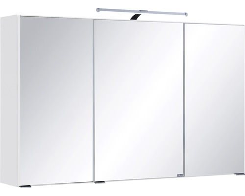Spiegelschrank Held Möbel 100 x 20 x 66 cm weiß 3-türig-0