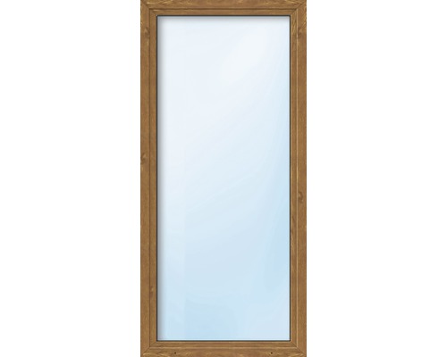 Balkontür Kunststoff 1-flg. ARON Basic weiß/golden oak 700x1900 mm DIN Links