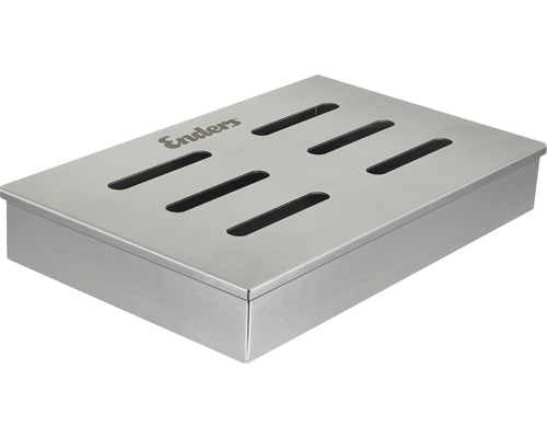 Enders Räucherbox aus Edelstahl mit Schlitzen im Deckel