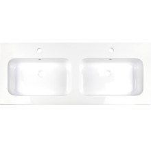Badmöbel-Set Sanox Pulse BxHxT 120 x 56,5 x 50 cm Frontfarbe weiß hochglanz mit Waschtisch Mineralguss weiß-thumb-1