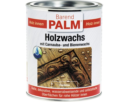 Barend PALM Holzwachs flüssig farblos 750 ml Dose Barend Palm Holzwachs für den Innenbereich mit Carnauba- und Bienenwachs