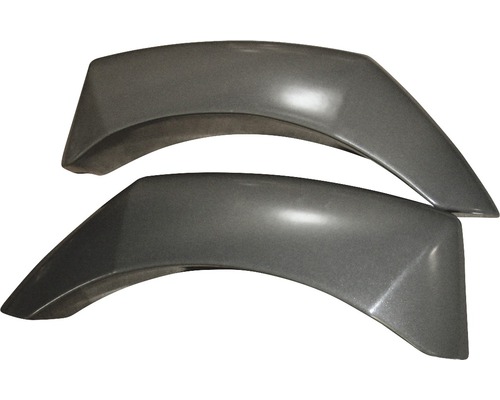 Zwei graue Kotflügelverbreiterungen