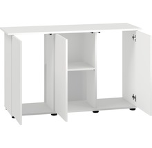 Weißer Aquarienschrank mit offenen Türen