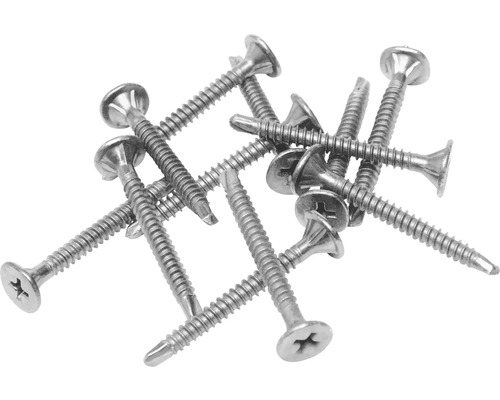 Mehrere Bohrschrauben mit Senkkopf